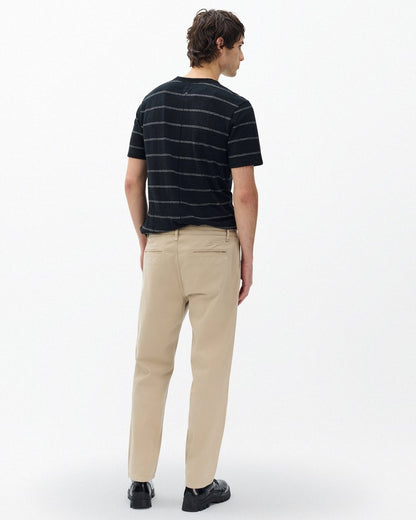 Evan Pleated Stretch Twill Chinos - Light Metal