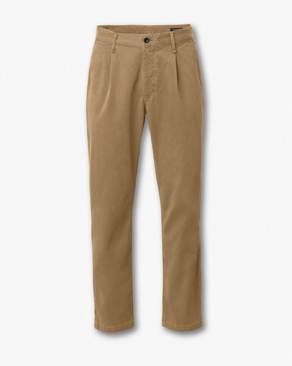 Evan Pleated Stretch Twill Chinos - Bark