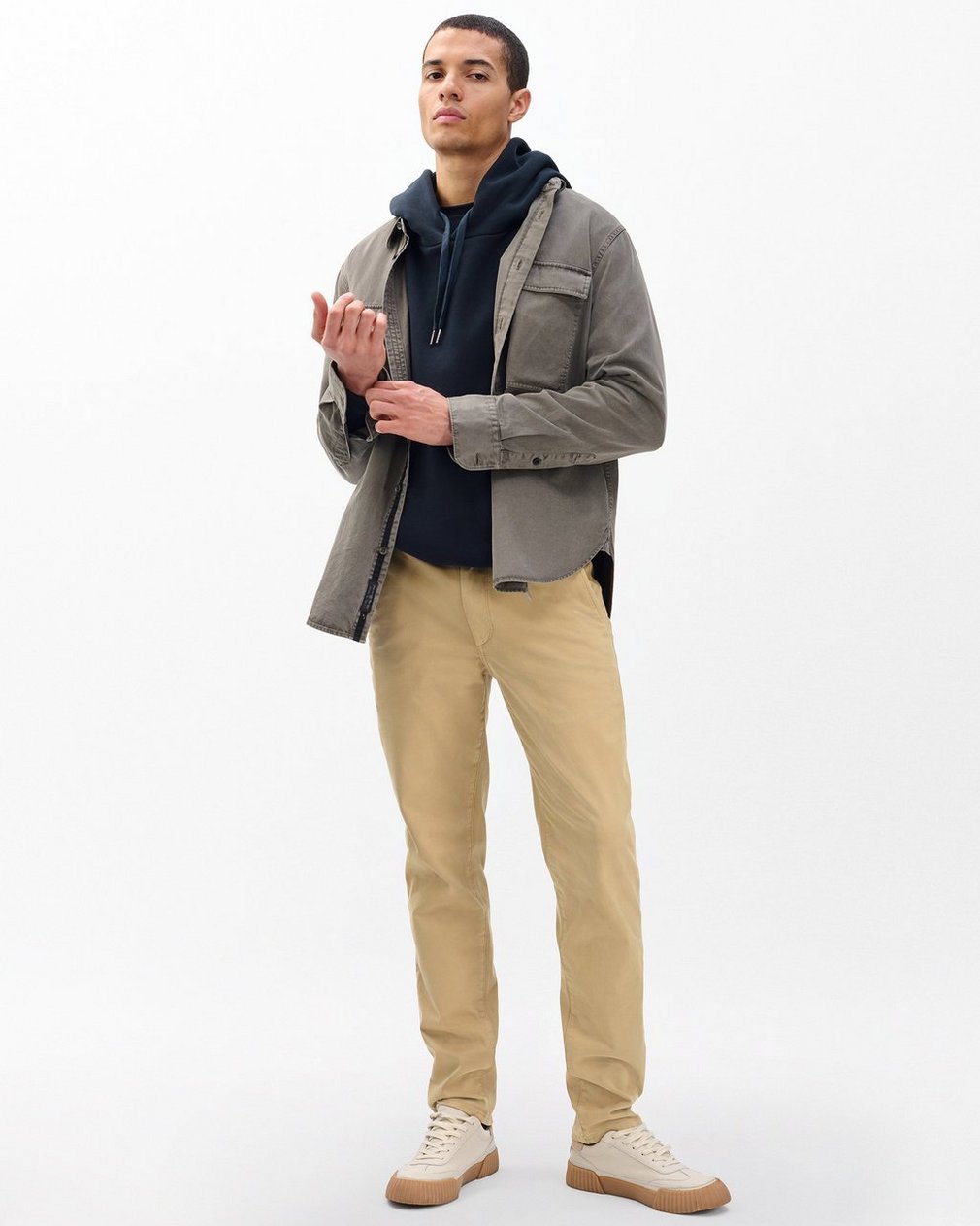 Fit 2 Stretch Twill Chinos - Khaki
