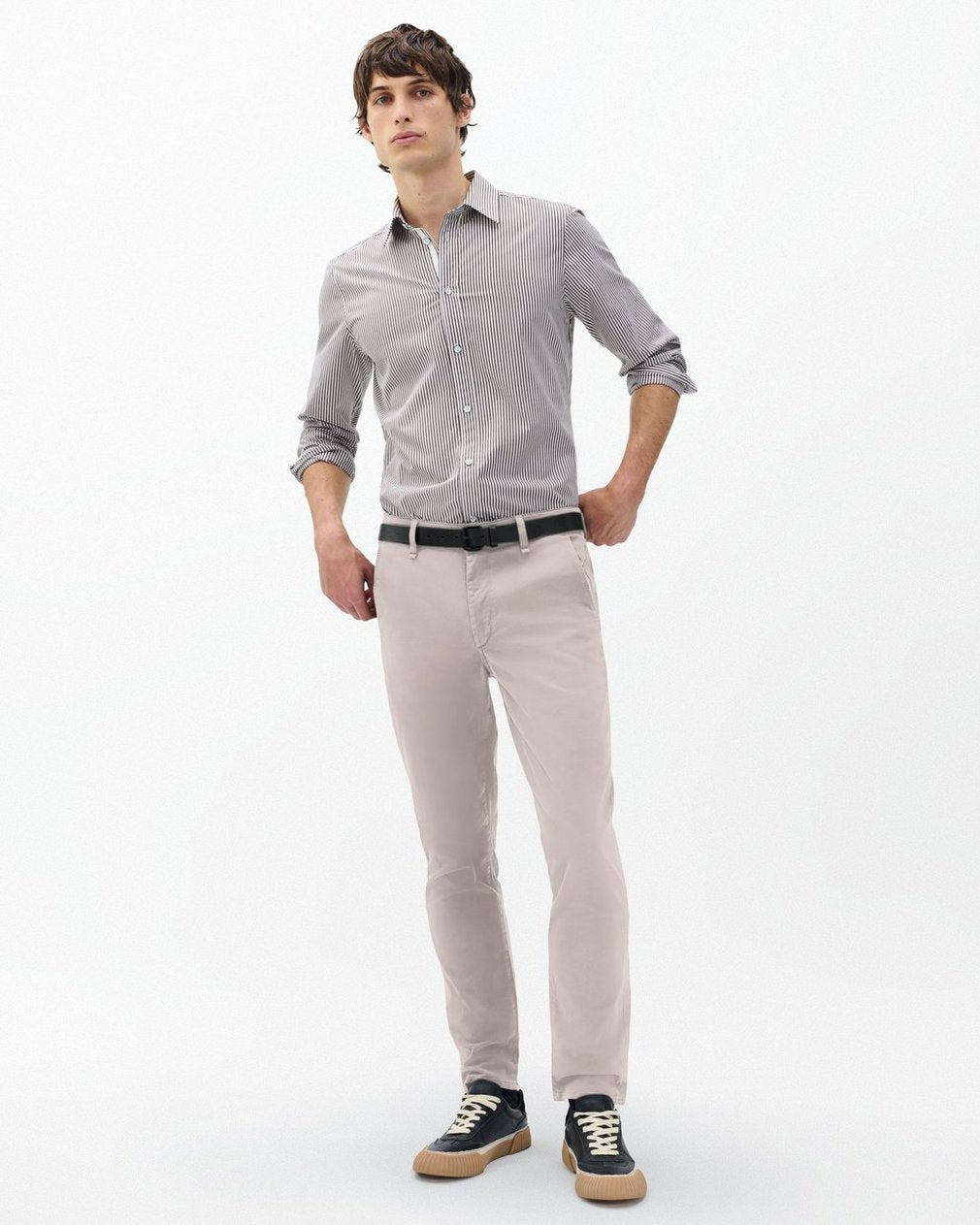 Fit 2 Stretch Twill Chinos - Natural Grey