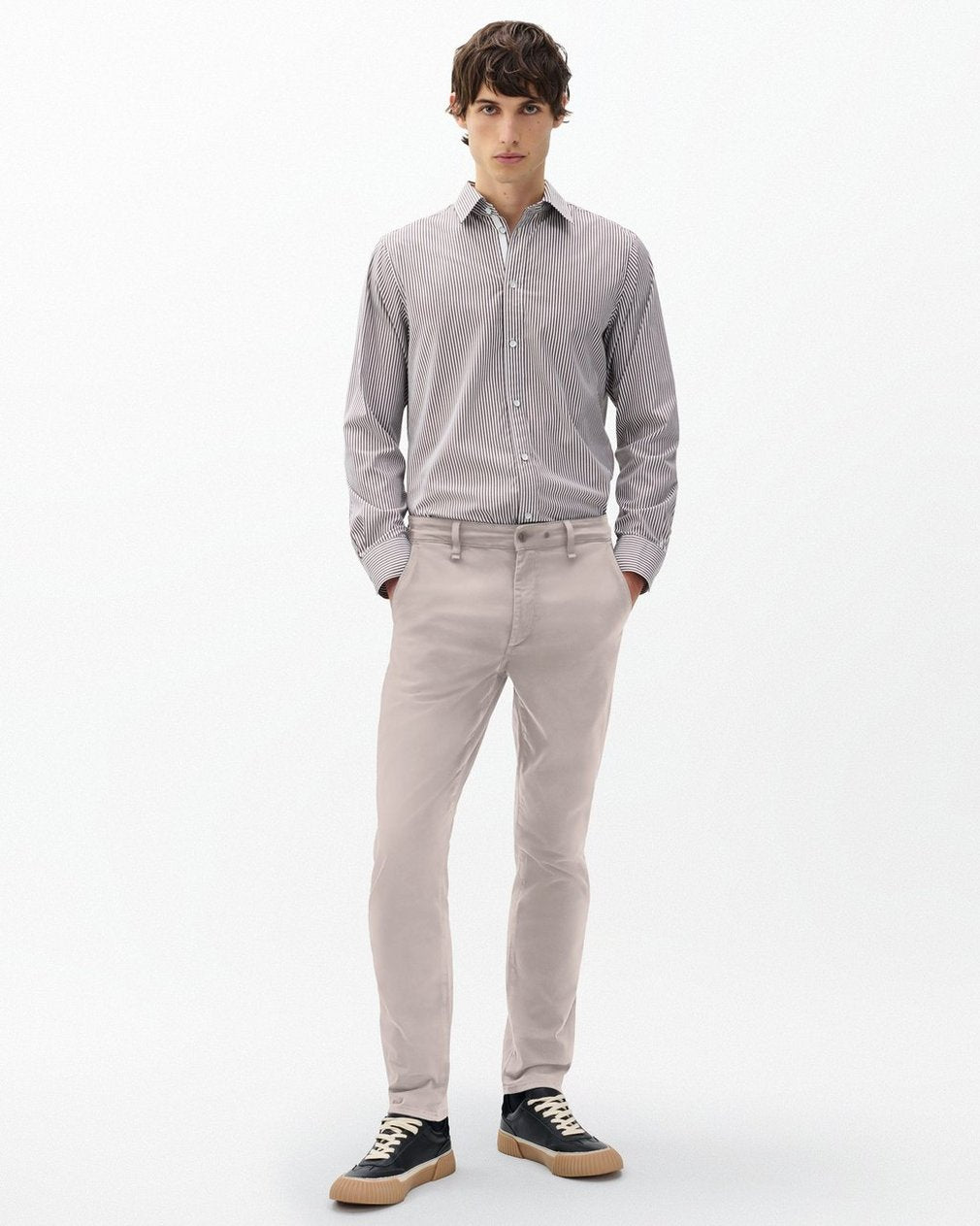 Fit 2 Stretch Twill Chinos - Natural Grey