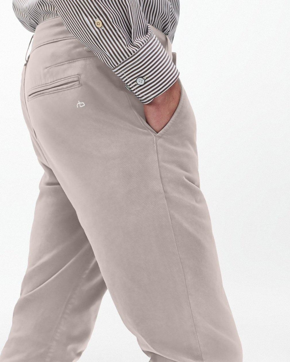 Fit 2 Stretch Twill Chinos - Natural Grey