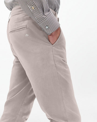 Fit 2 Stretch Twill Chinos - Natural Grey