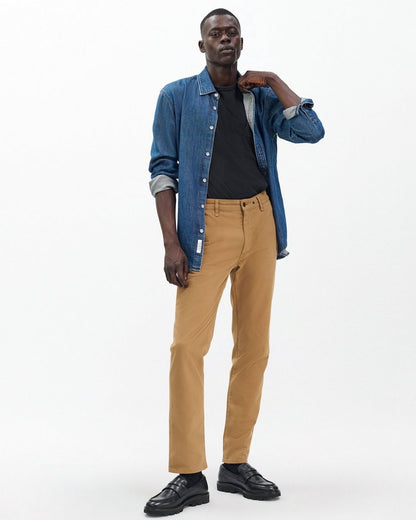 Fit 2 Stretch Twill Chinos - Bark Brown