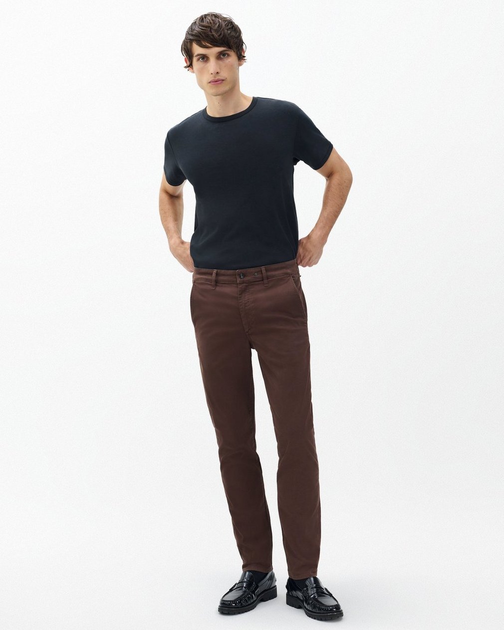 Fit 2 Stretch Twill Chinos - Mid Brown