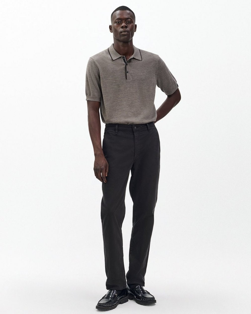 Fit 2 Stretch Twill Chinos - Black