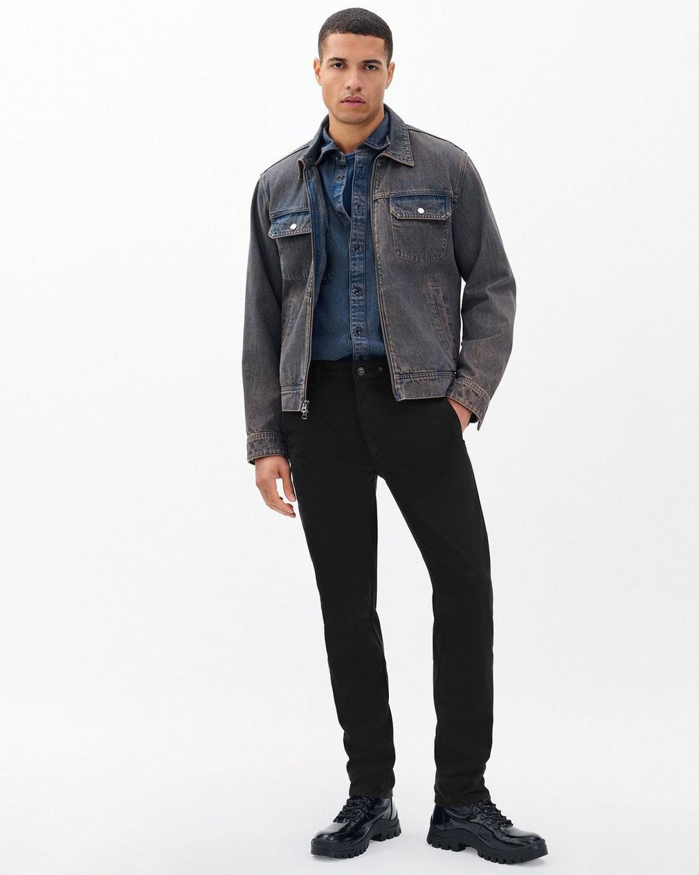 Fit 3 Athletic Chinos - Jet Black