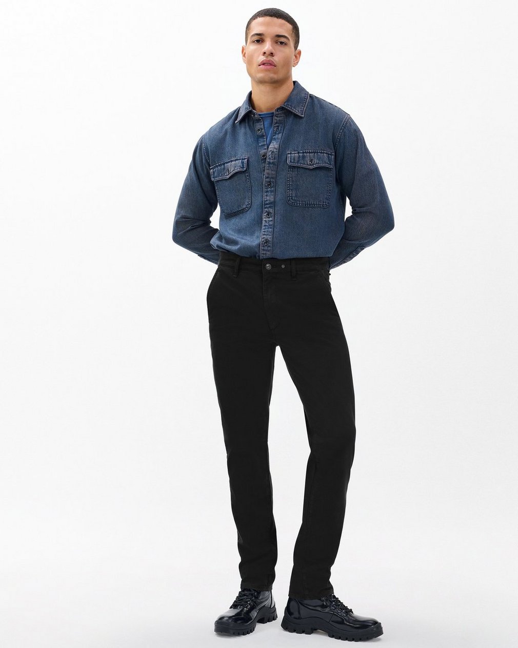 Fit 3 Athletic Chinos - Jet Black