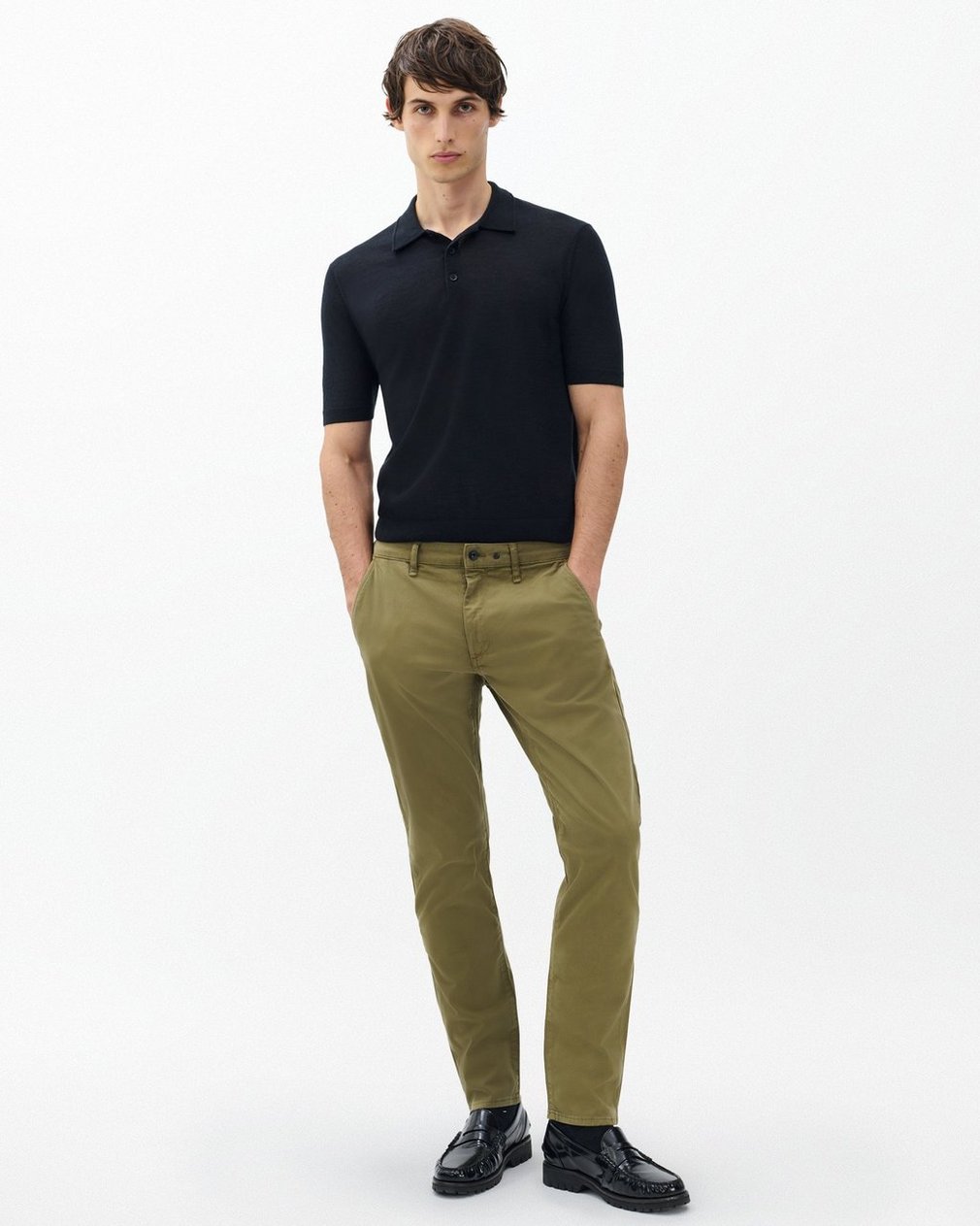 Fit 3 Athletic Chinos - Dark Army