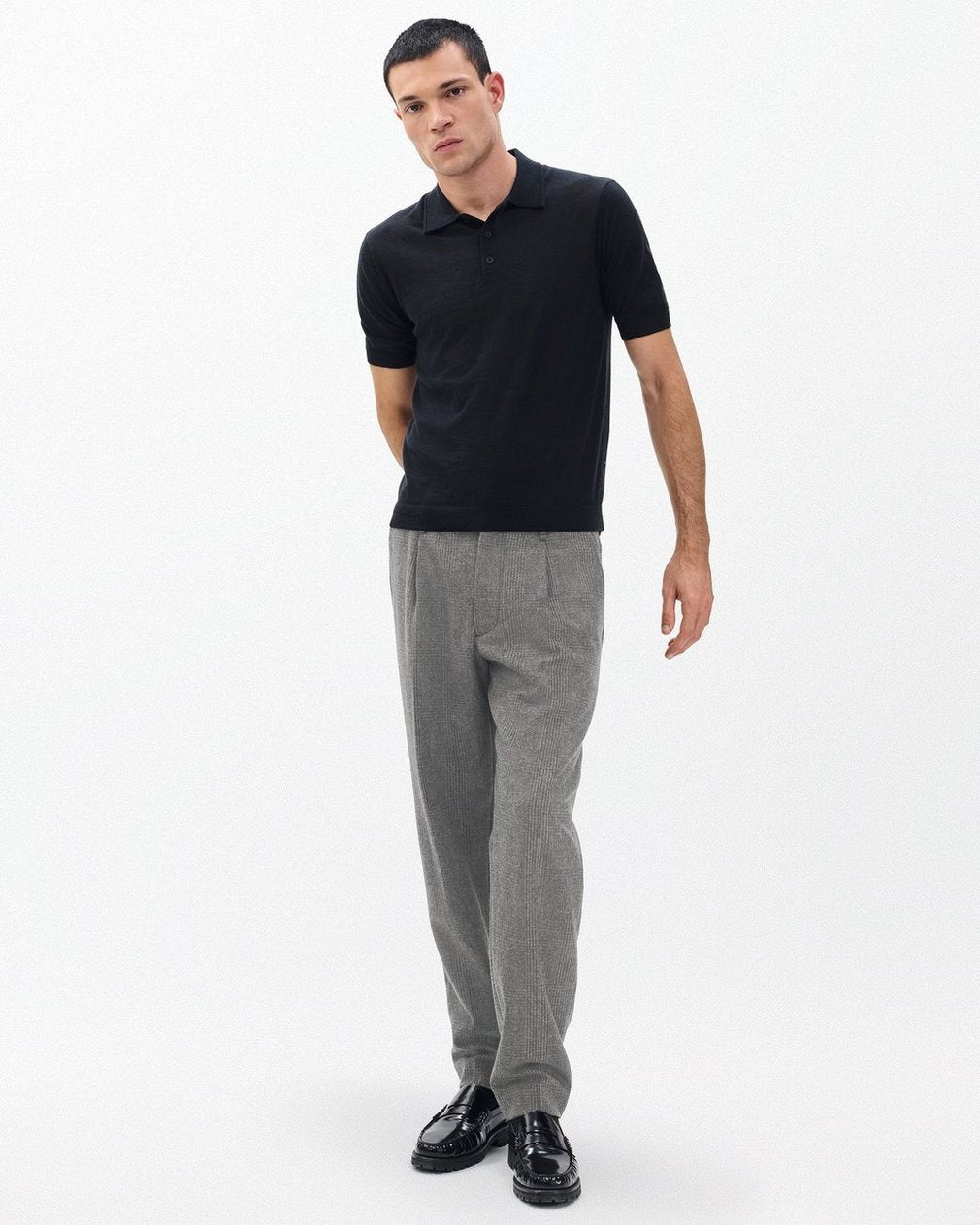 Evan British Plaid Wool Trousers - Brown Plaid