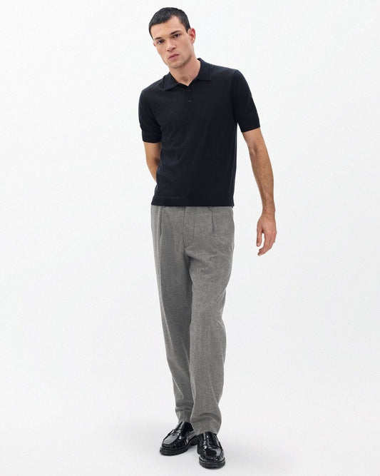 Evan British Plaid Wool Trousers - Brown Plaid
