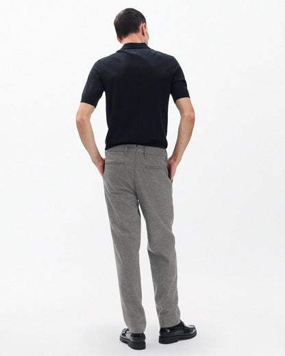 Evan British Plaid Wool Trousers - Brown Plaid