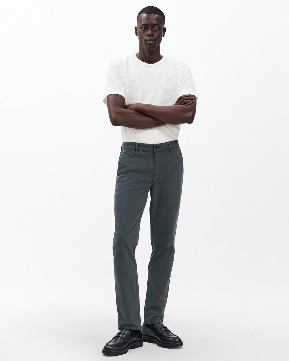 Fit 2 Slim Chinos - Pin Grey