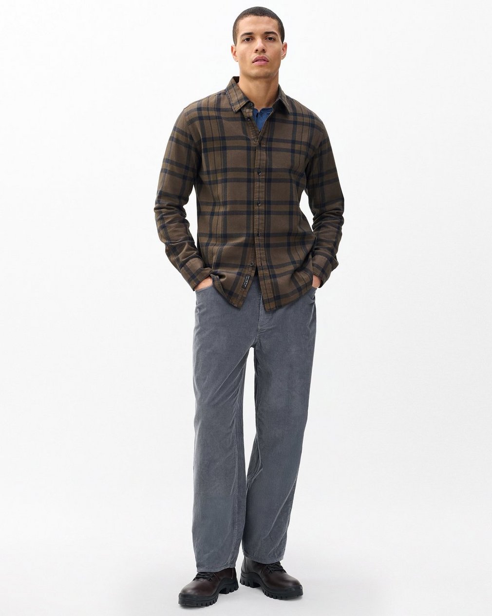 rbBAGGY Fit Corduroy Pants - Slate
