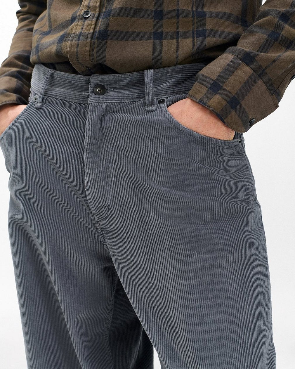 rbBAGGY Fit Corduroy Pants - Slate