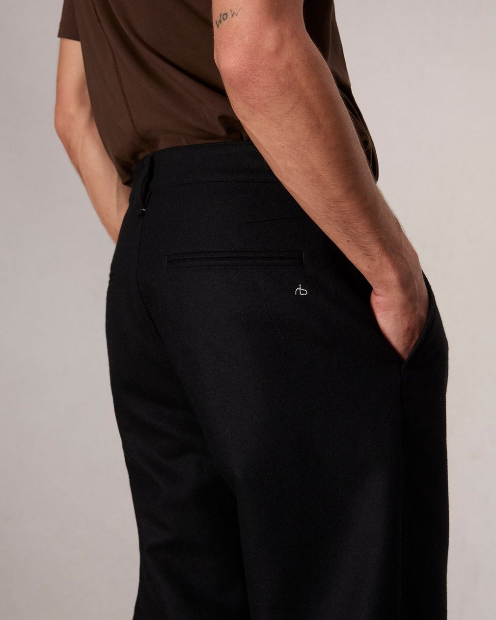 Standard Flannel Chino Pant - Black