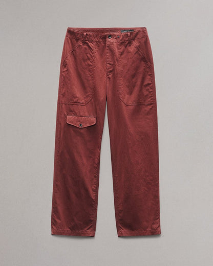 Samson Cotton-Blend Cargo Pant - Maroon
