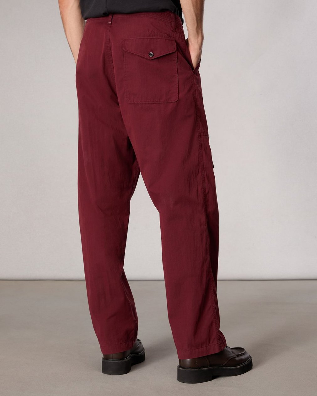 Samson Cotton-Blend Cargo Pant - Maroon