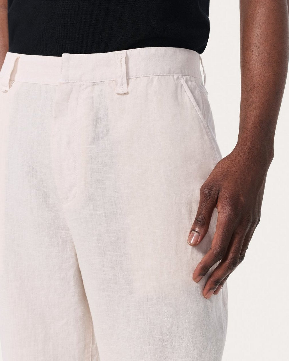 Baggy Linen Trousers - Chime Grey