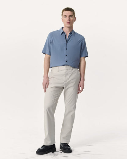 Haydon Straight Fit Striped Pants - Grey Stripe