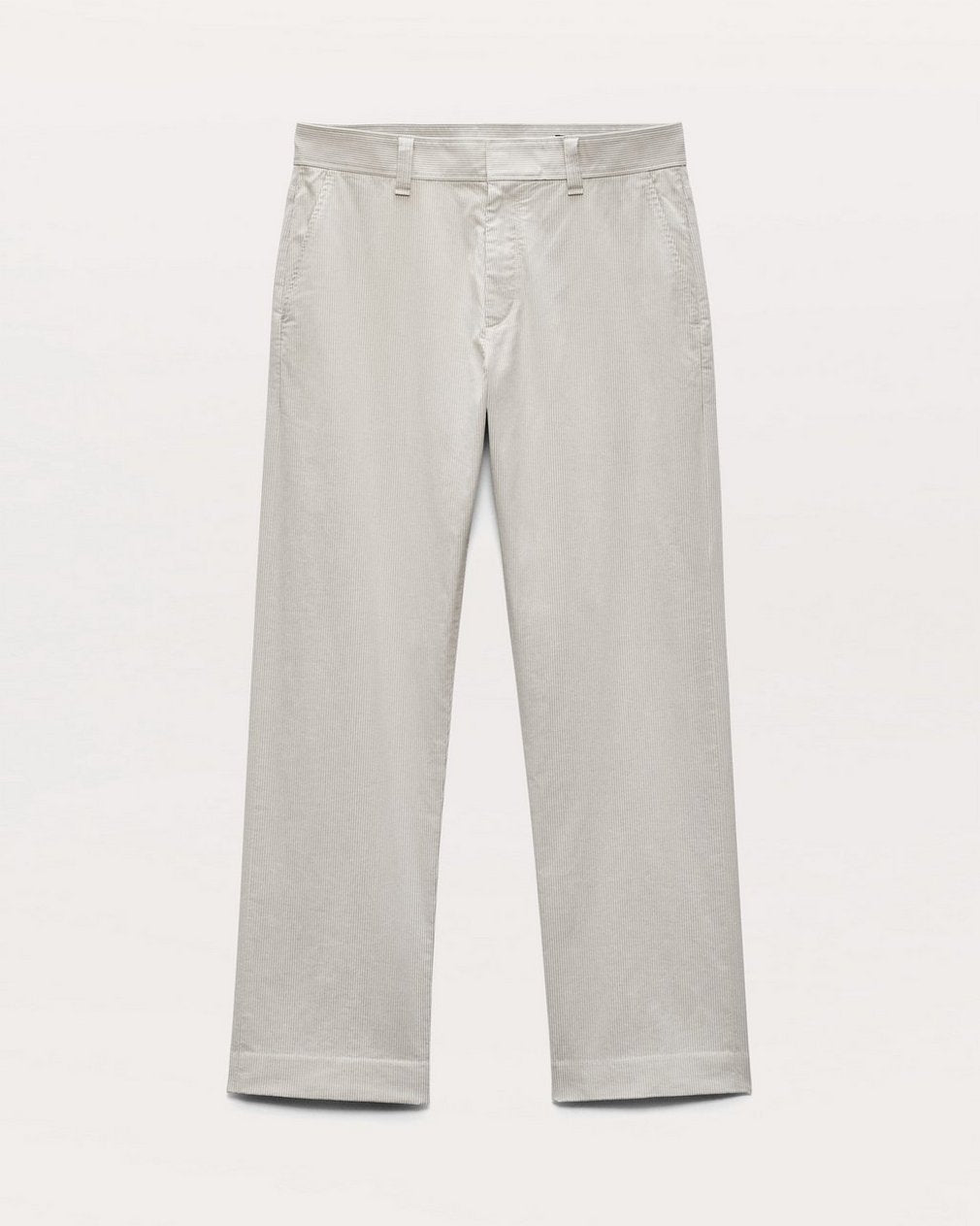 Haydon Straight Fit Striped Pants - Grey Stripe