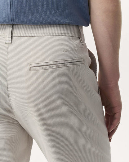 Haydon Straight Fit Striped Pants - Grey Stripe