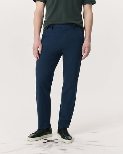 Tapered Nylon-Blend Trousers - Navy
