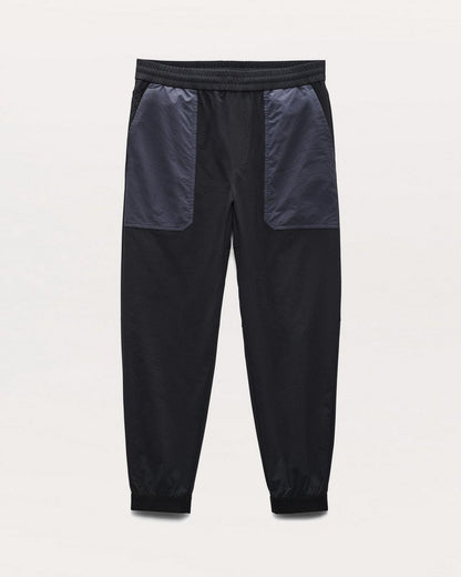 Robert Color-Blocked Jogger Pants - Jet Black