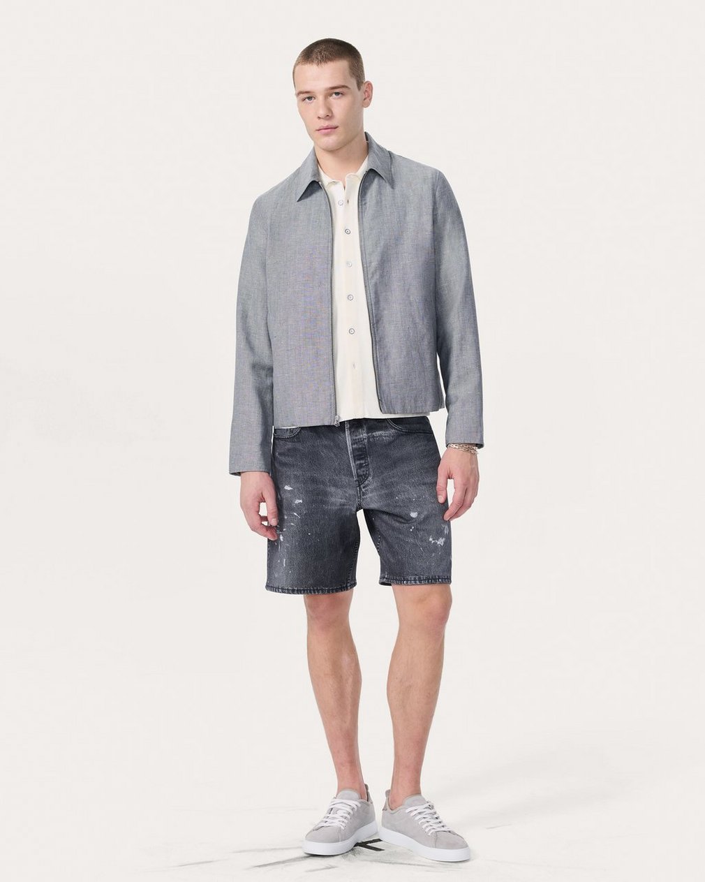 Miramar Fit 4 Shorts - Black Paint Splatter