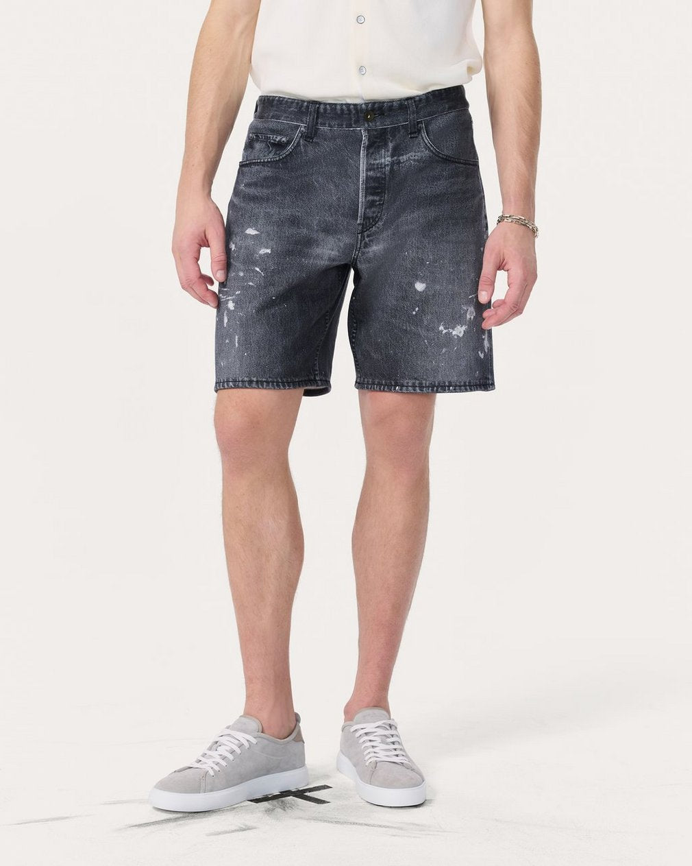 Miramar Fit 4 Shorts - Black Paint Splatter