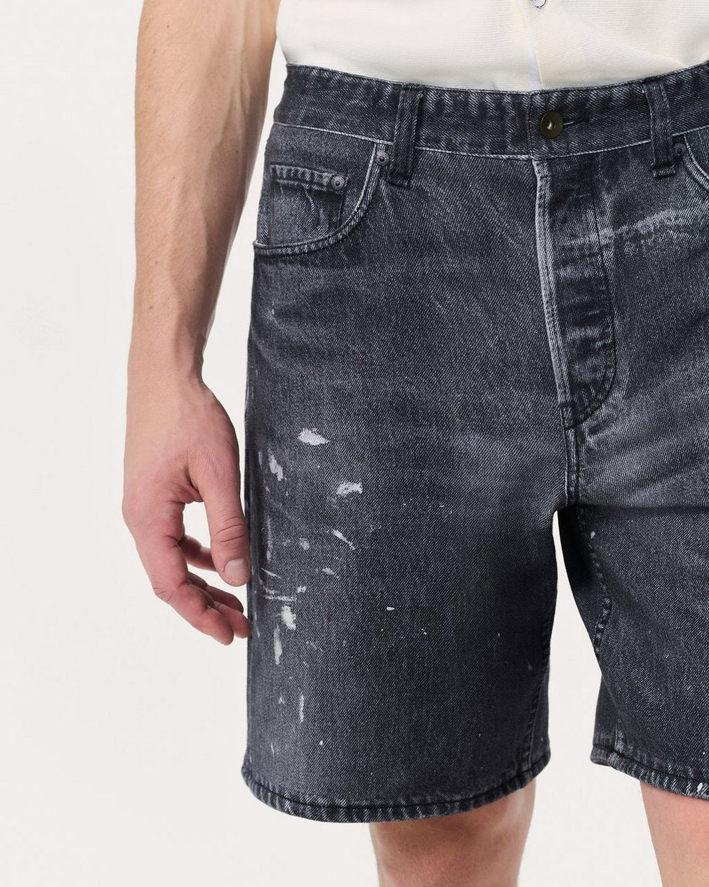 Miramar Fit 4 Shorts - Black Paint Splatter