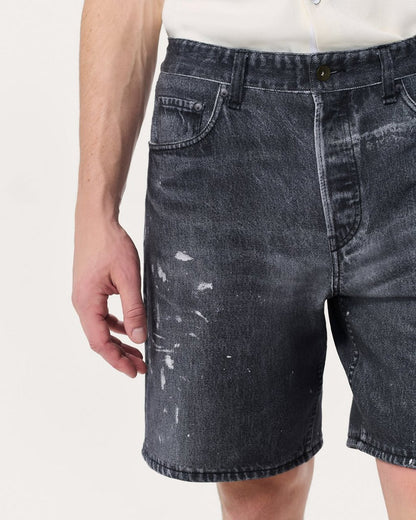 Miramar Fit 4 Shorts - Black Paint Splatter