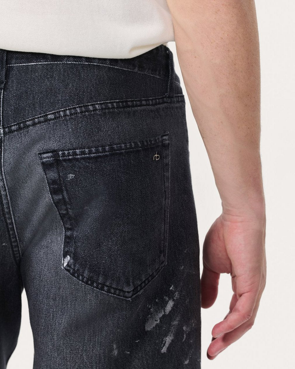 Miramar Fit 4 Shorts - Black Paint Splatter