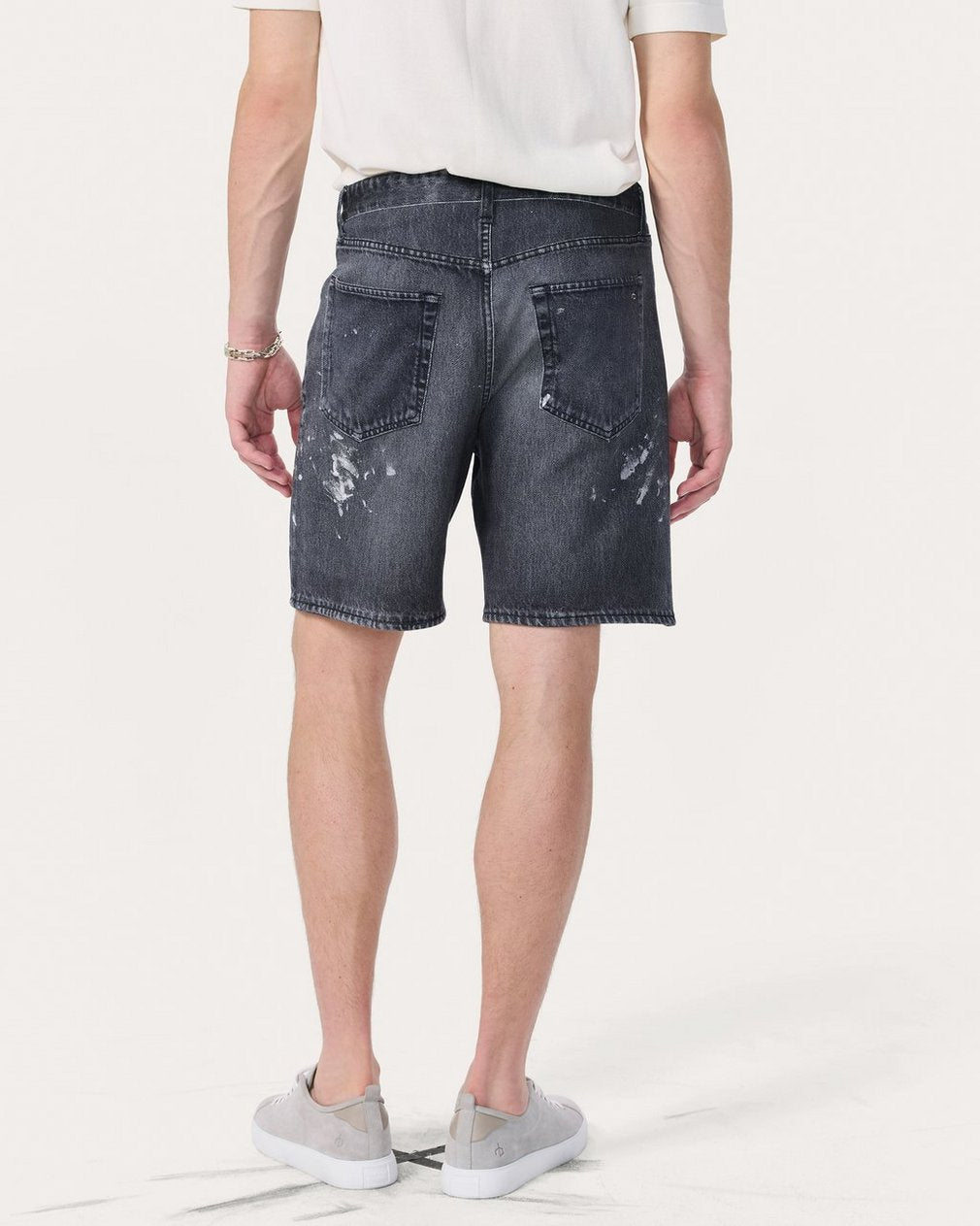 Miramar Fit 4 Shorts - Black Paint Splatter