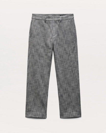 Haydon Straight Fit Italian Tweed Pants - Navy Multi