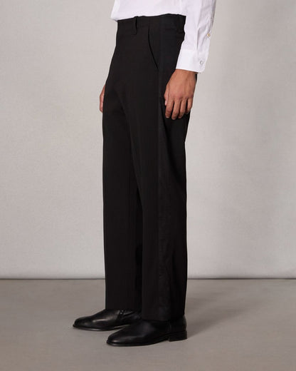 Bradford Tuxedo Pant - Black Pinstripe