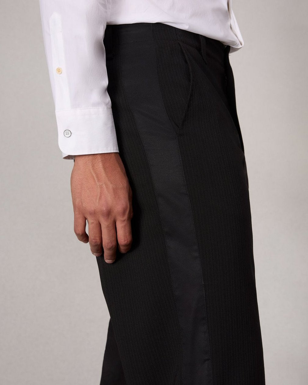 Bradford Tuxedo Pant - Black Pinstripe