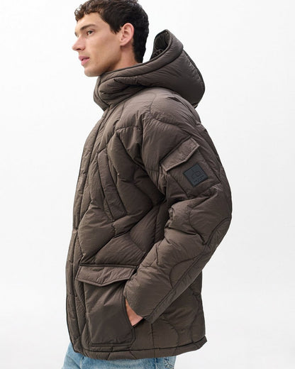 Dane Quilted Down Jacket - Stonewall