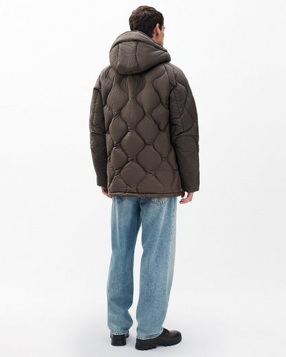 Dane Quilted Down Jacket - Stonewall