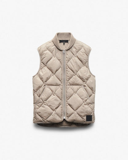 Dane Quilted Vest - Wolf Grey