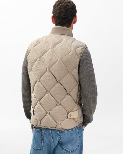Dane Quilted Vest - Wolf Grey