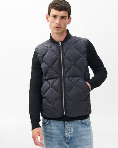 Dane Quilted Vest - Black