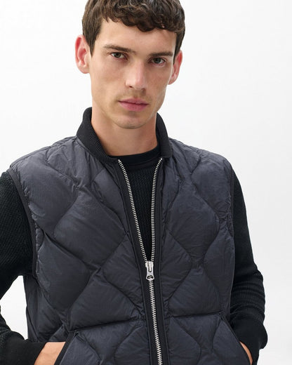 Dane Quilted Vest - Black