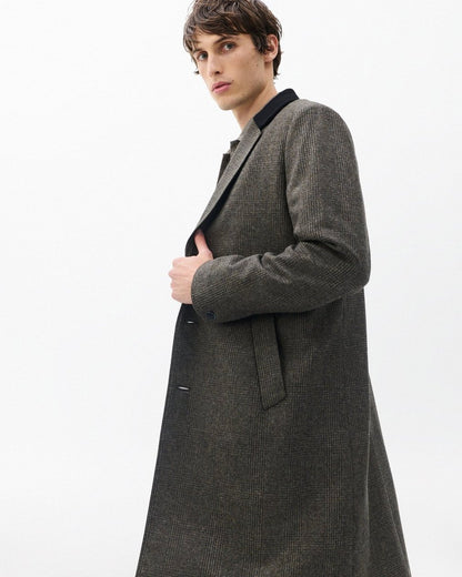 Heritage Plaid Wool Coat - Brown