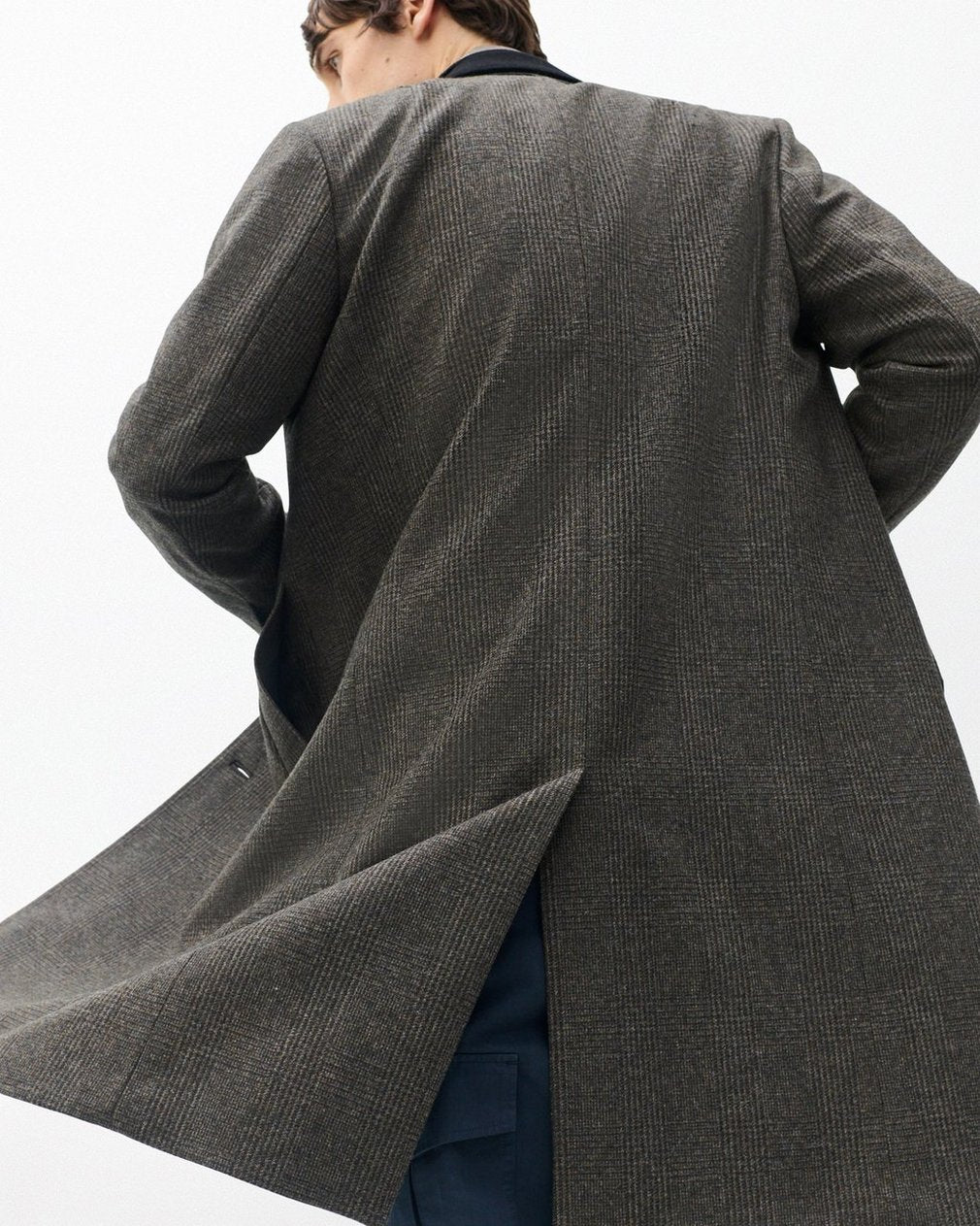 Heritage Plaid Wool Coat - Brown
