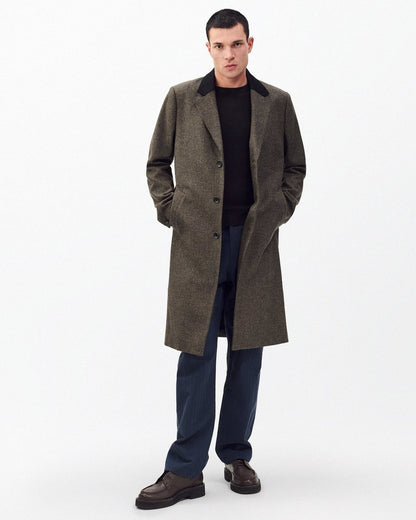 Heritage Plaid Wool Coat - Brown