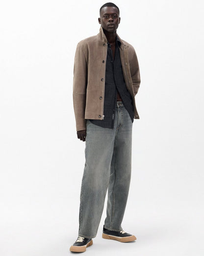 Dustin Suede Jacket - Grey