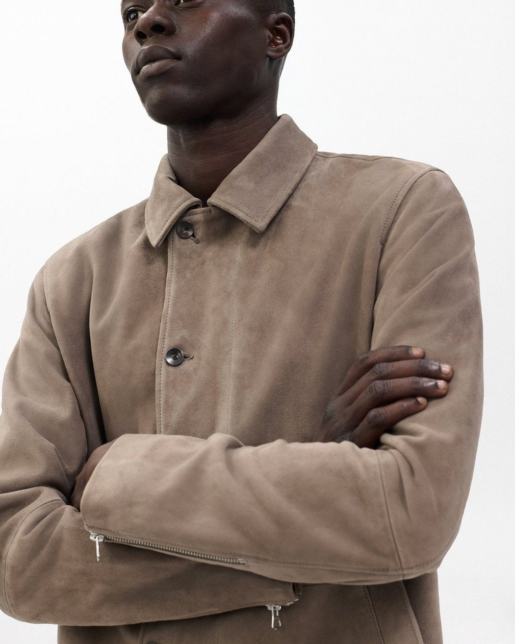 Dustin Suede Jacket - Grey