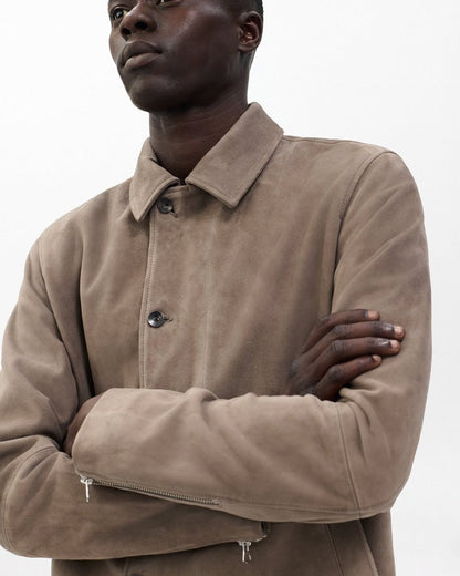 Dustin Suede Jacket - Grey