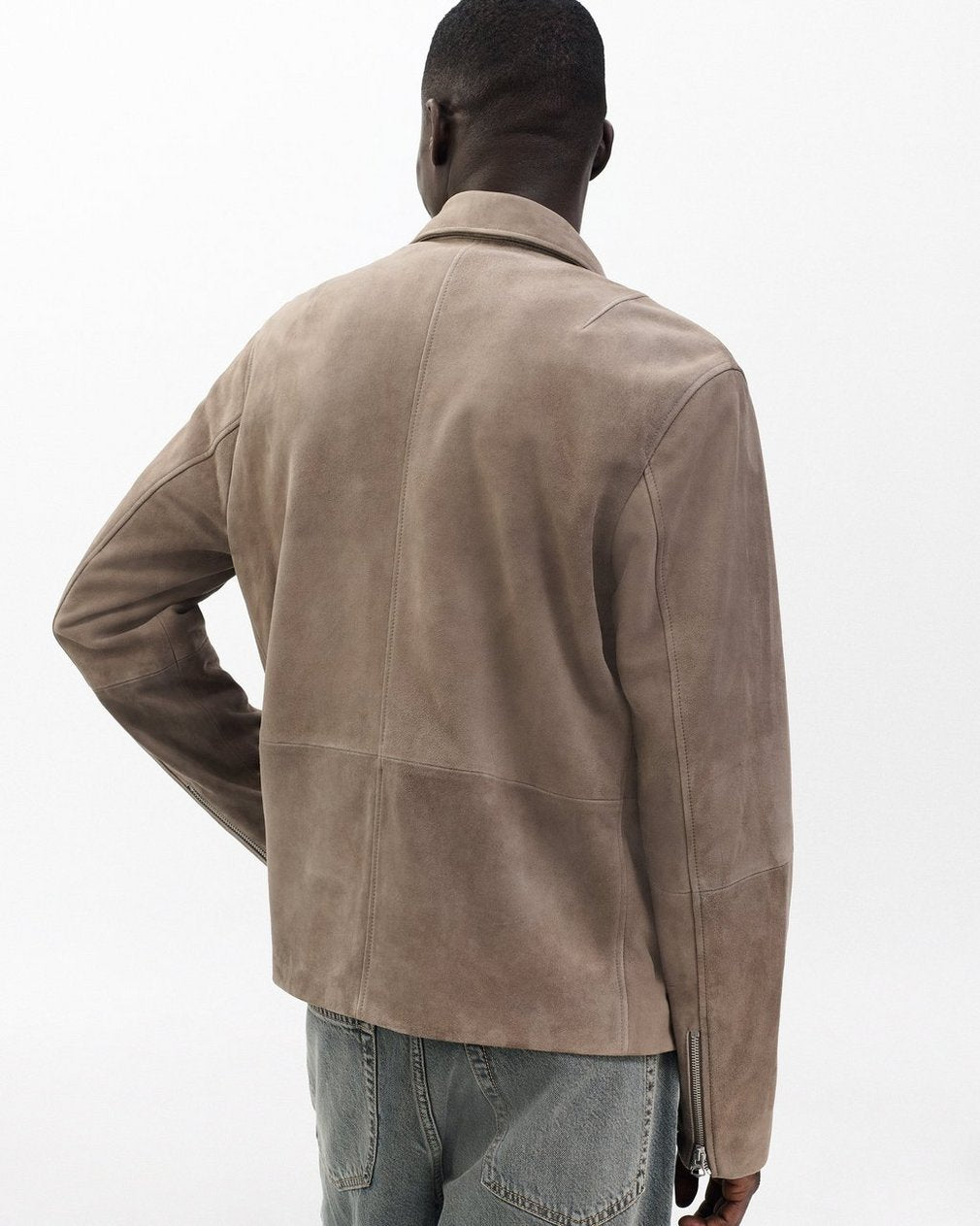 Dustin Suede Jacket - Grey